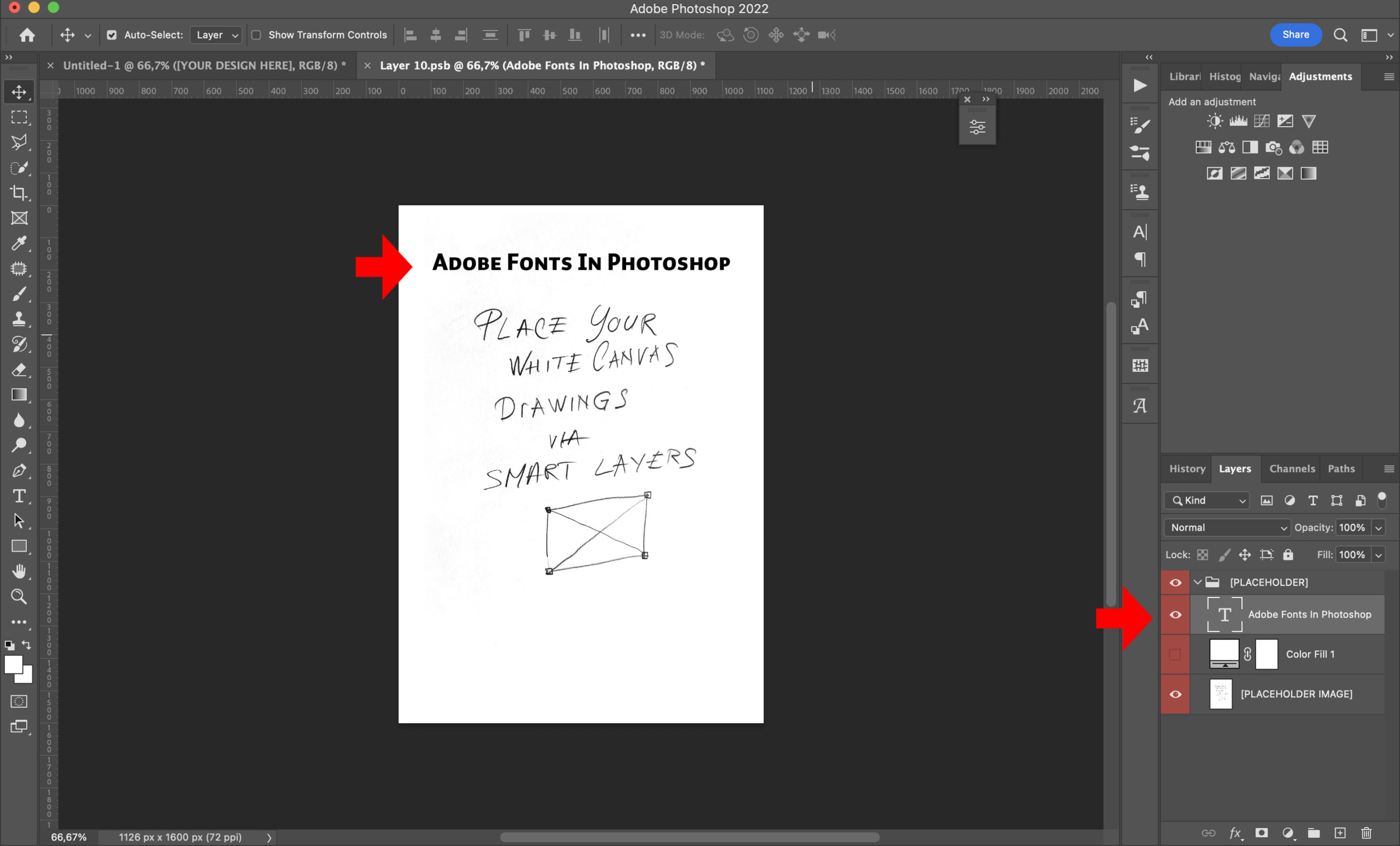 A guide to Adobe Fonts in Photoshop