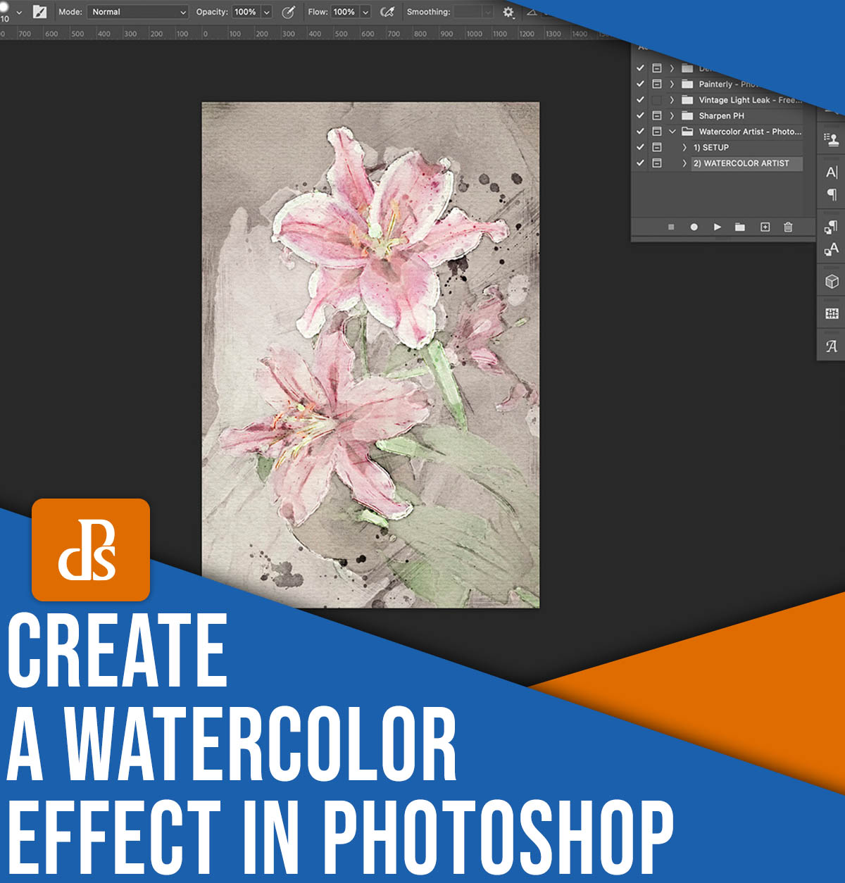 Create a watercolor effect in Photoshop