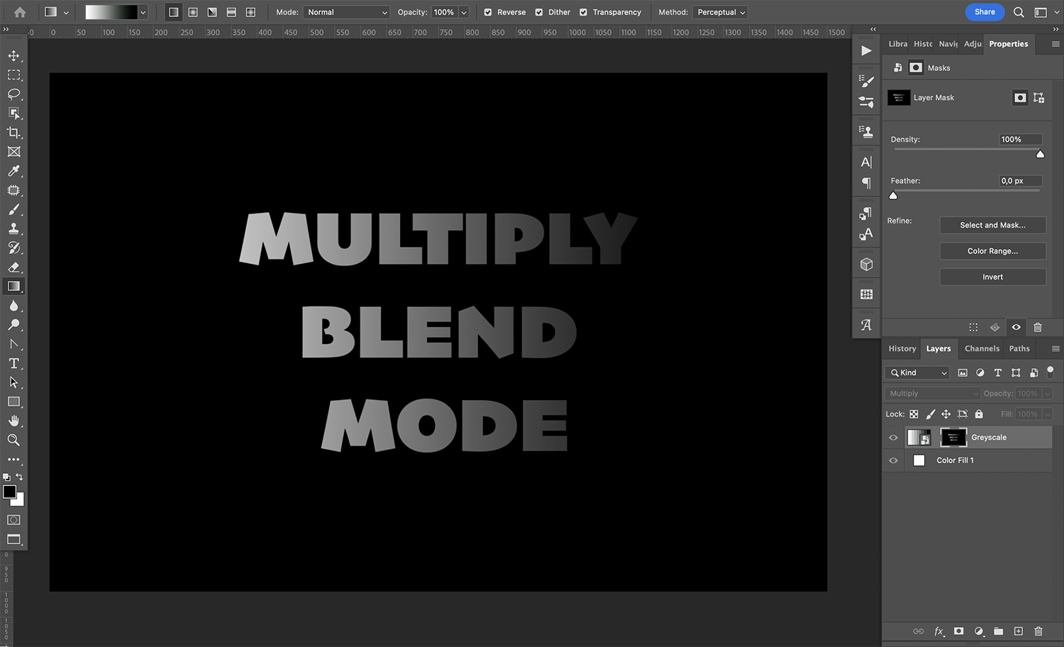 Multiply blend mode