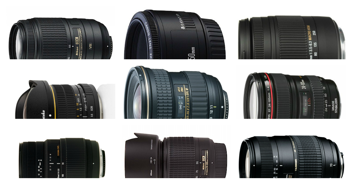 popular Canon Nikon Sony lenses