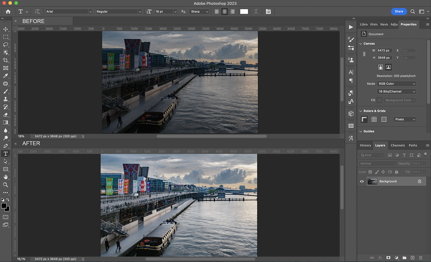 Screen blend mode in Photoshop