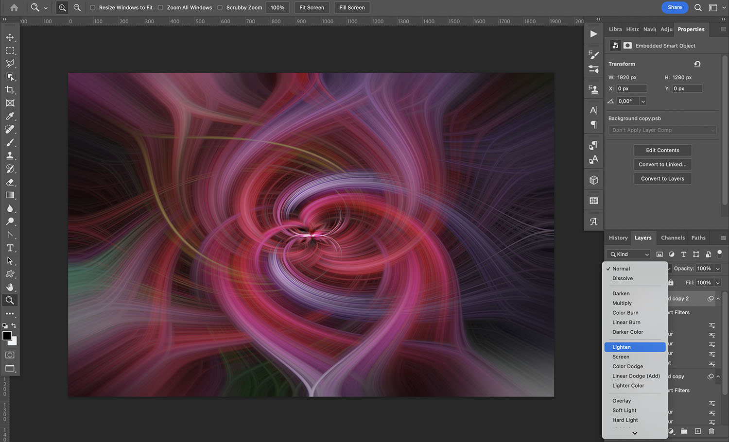 How to create a twirl effect in Photoshop